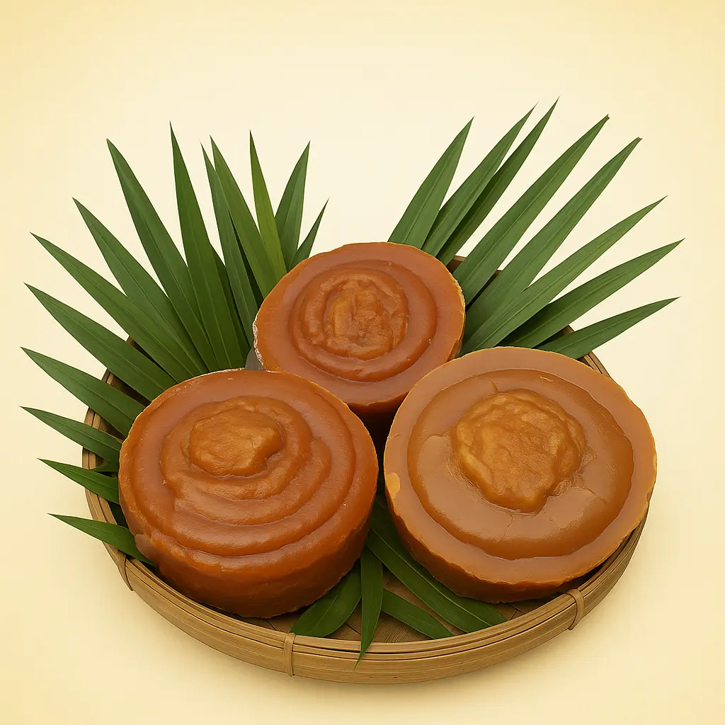 khejurer gol patali gur খেজুরের গোল পাটালি গুড়